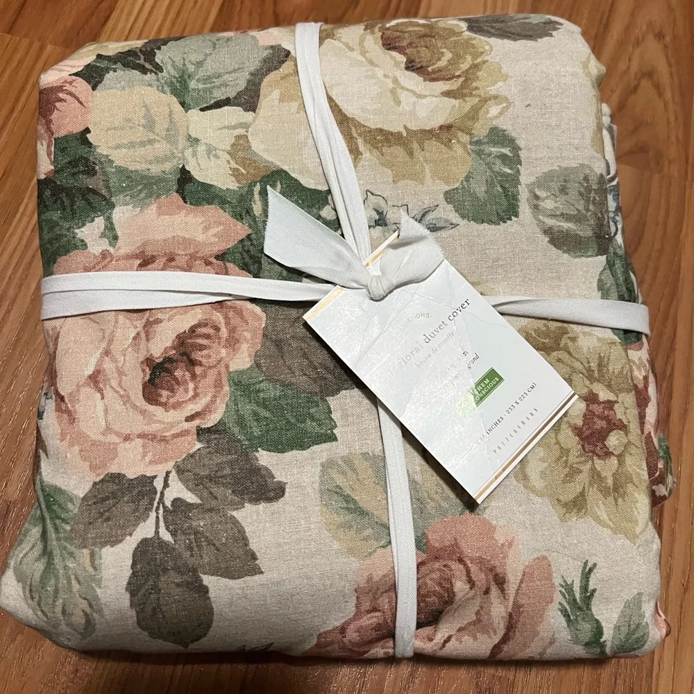 Pottery Barn Duvet Cover Cotton Linen